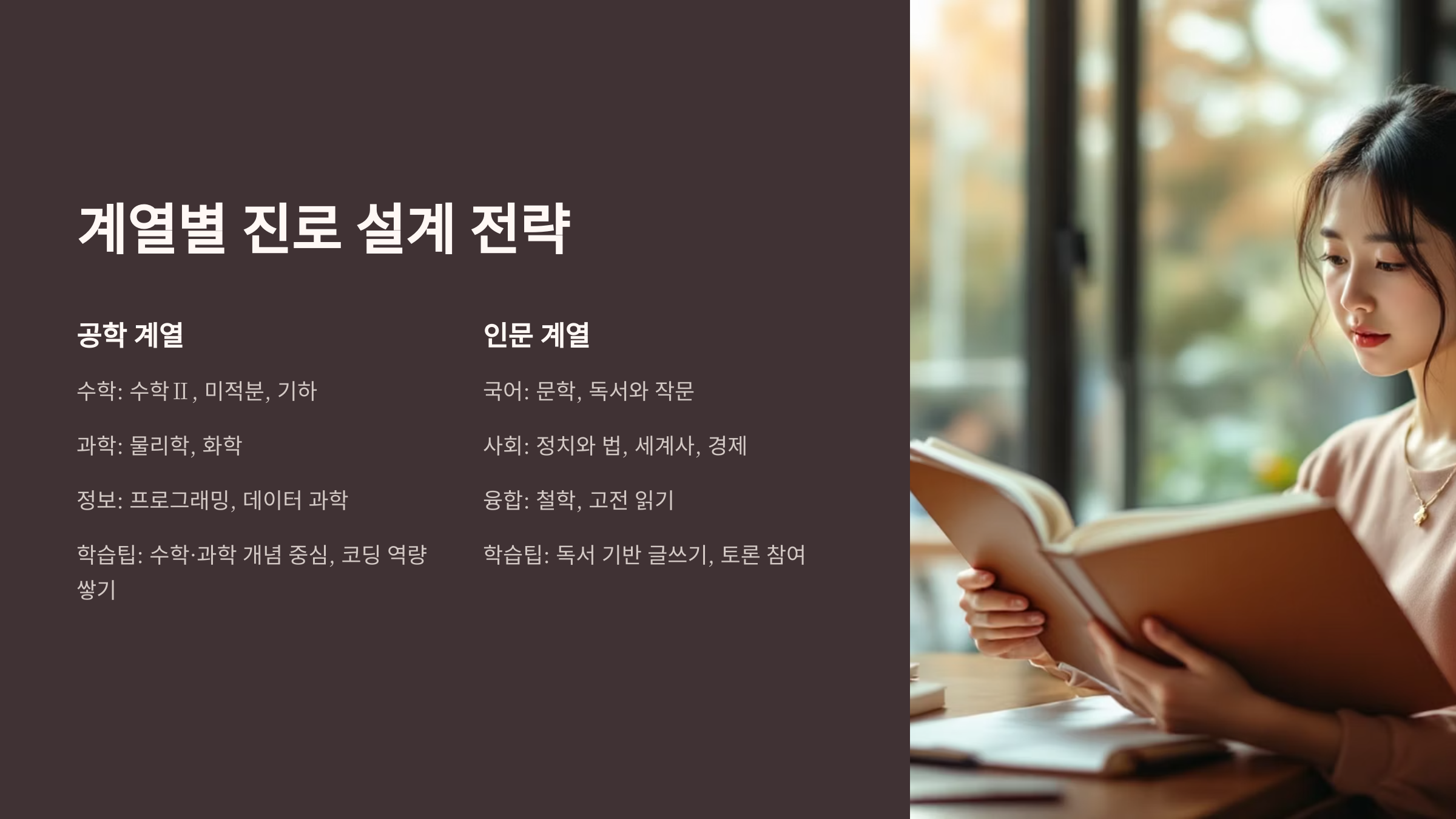 계열별 진로 설계 전략