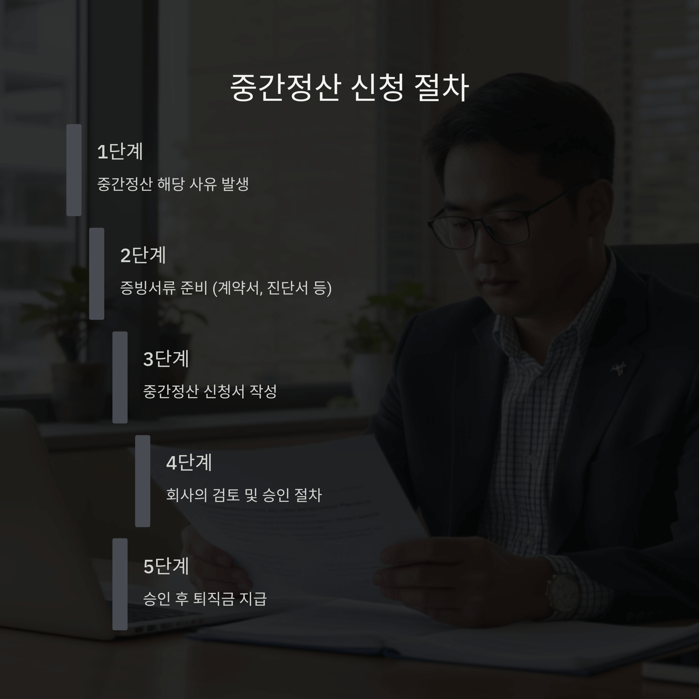 퇴직금 중간정산 사유 및 세금 계산법 안내