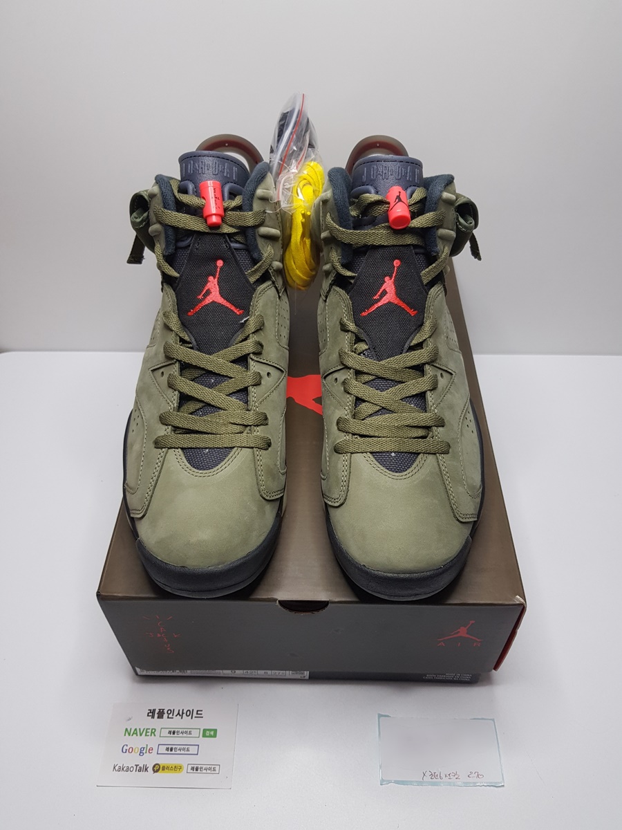  [AIR JORDAN] 에어조던6 칵터스 잭 트래비스 스캇 CN1084-200 남녀공용 (X공장) 실사!