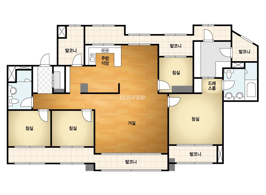 51평 아파트 평면도 6가지 - 개포 디에이치퍼스티어아이파크