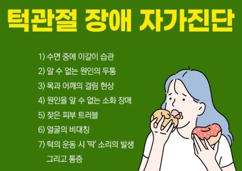 턱관절 장애 자가진단