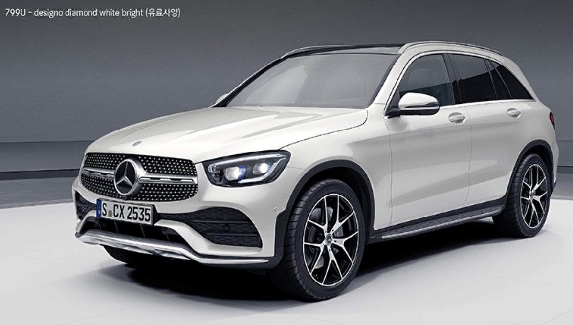 벤츠 glc 색상코드 Diamond White Bright( 색상코드 :  799)