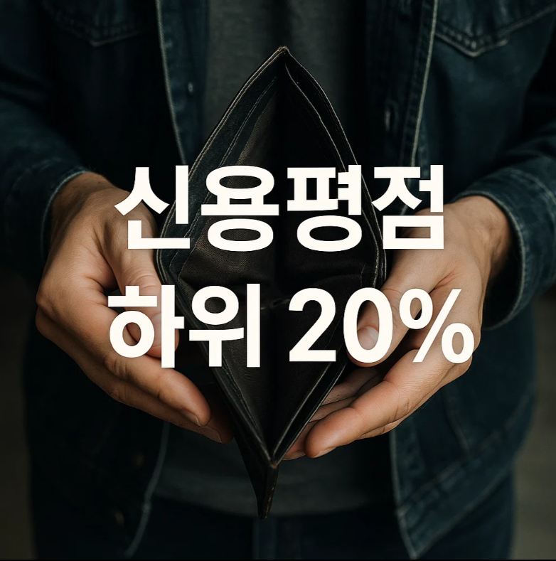 신용평점 하위 20%