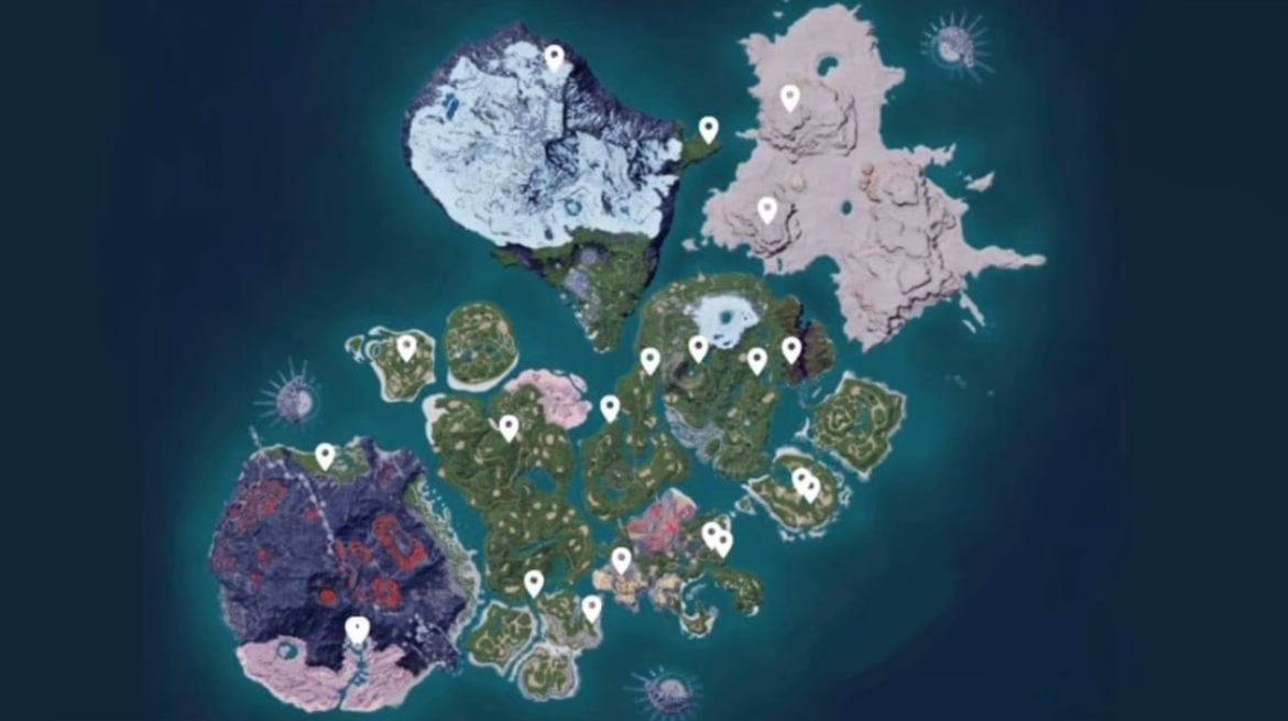  팰월드 기술 열매 나무 위치/ Palworld Skill Fruit Locations