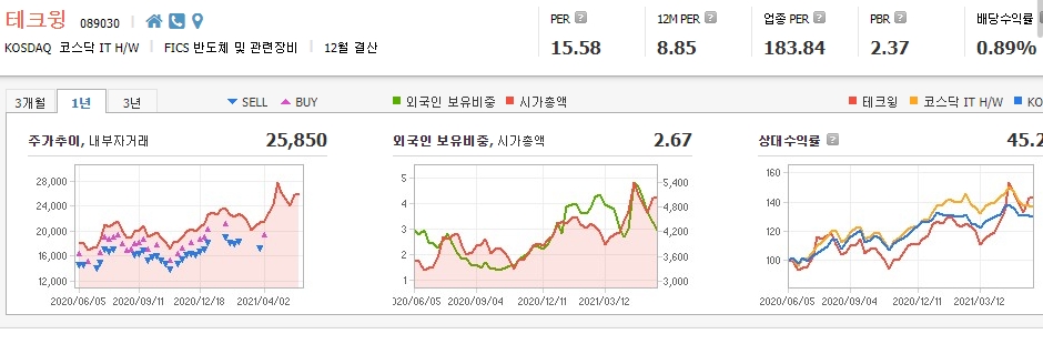 메모리 반도체-관련주-대장주