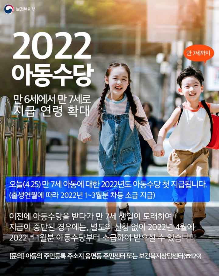  아동수당 지급대상, 신청방법, 지급금액 정리