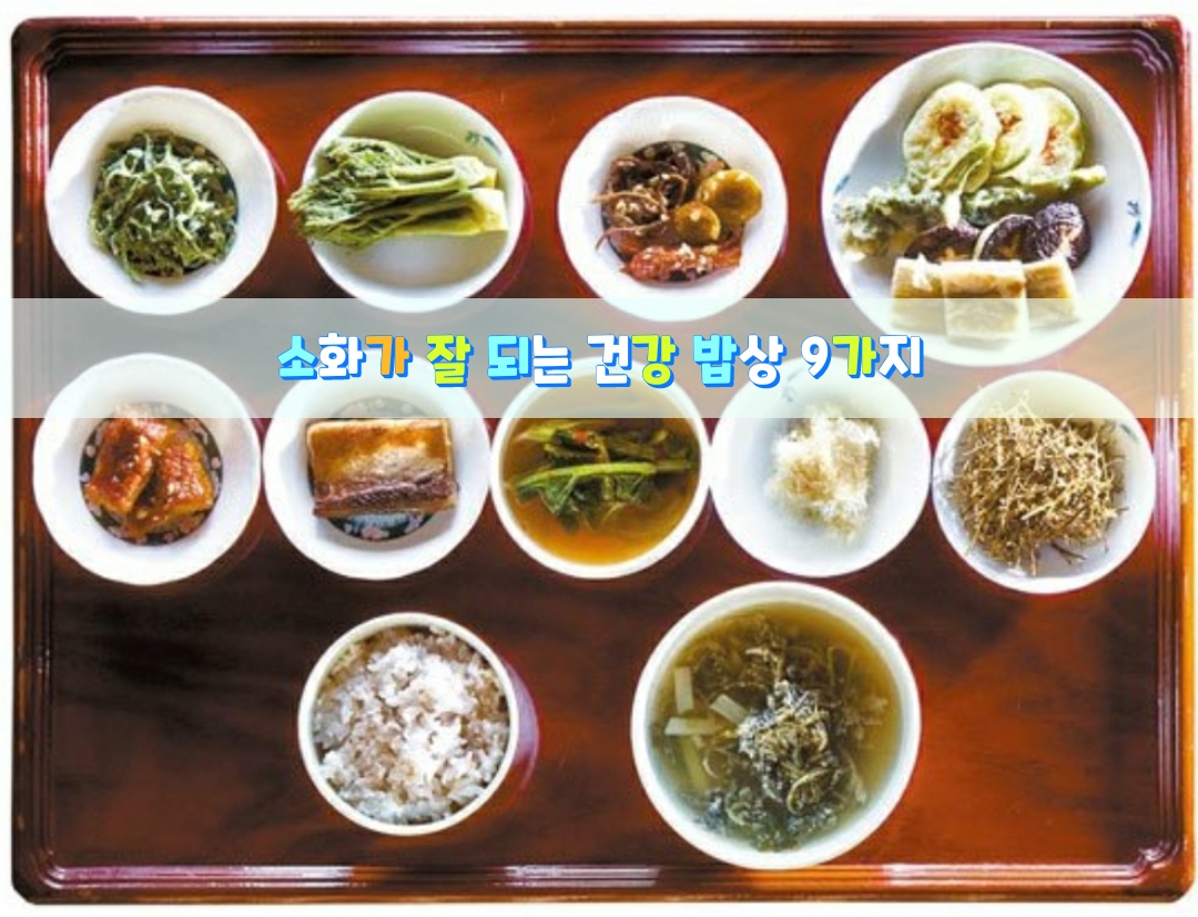  소화가 잘 되는 건강 밥상 9가지