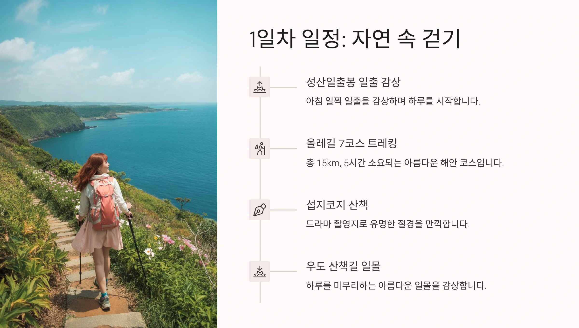 🚶♂️ 1일차 일정: 자연 속 걷기