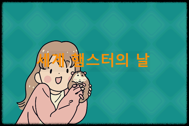  세계 햄스터의 날 : 최초로 야생 햄스터를 발견한 것을 기념하는 날