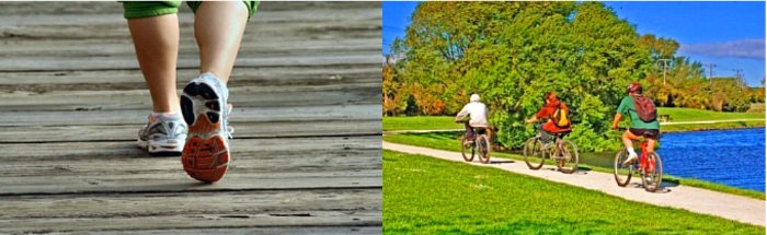 유산소-운동인-걷기와-자전거-타기-이미지