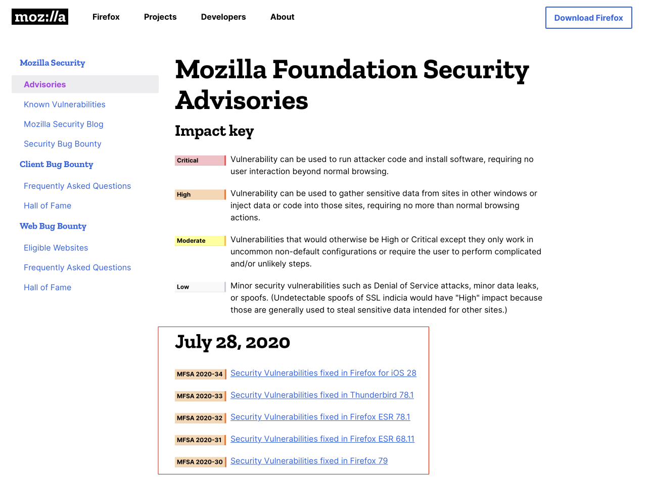  [보안공지] Mozilla 제품군 보안 업데이트 권고(KISA)