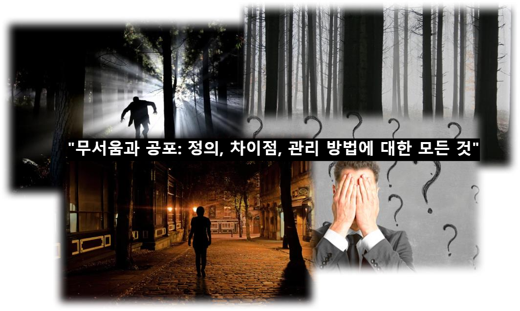 &quot;무서움과 공포: 정의, 차이점, 관리 방법에 대한 모든 것&quot;