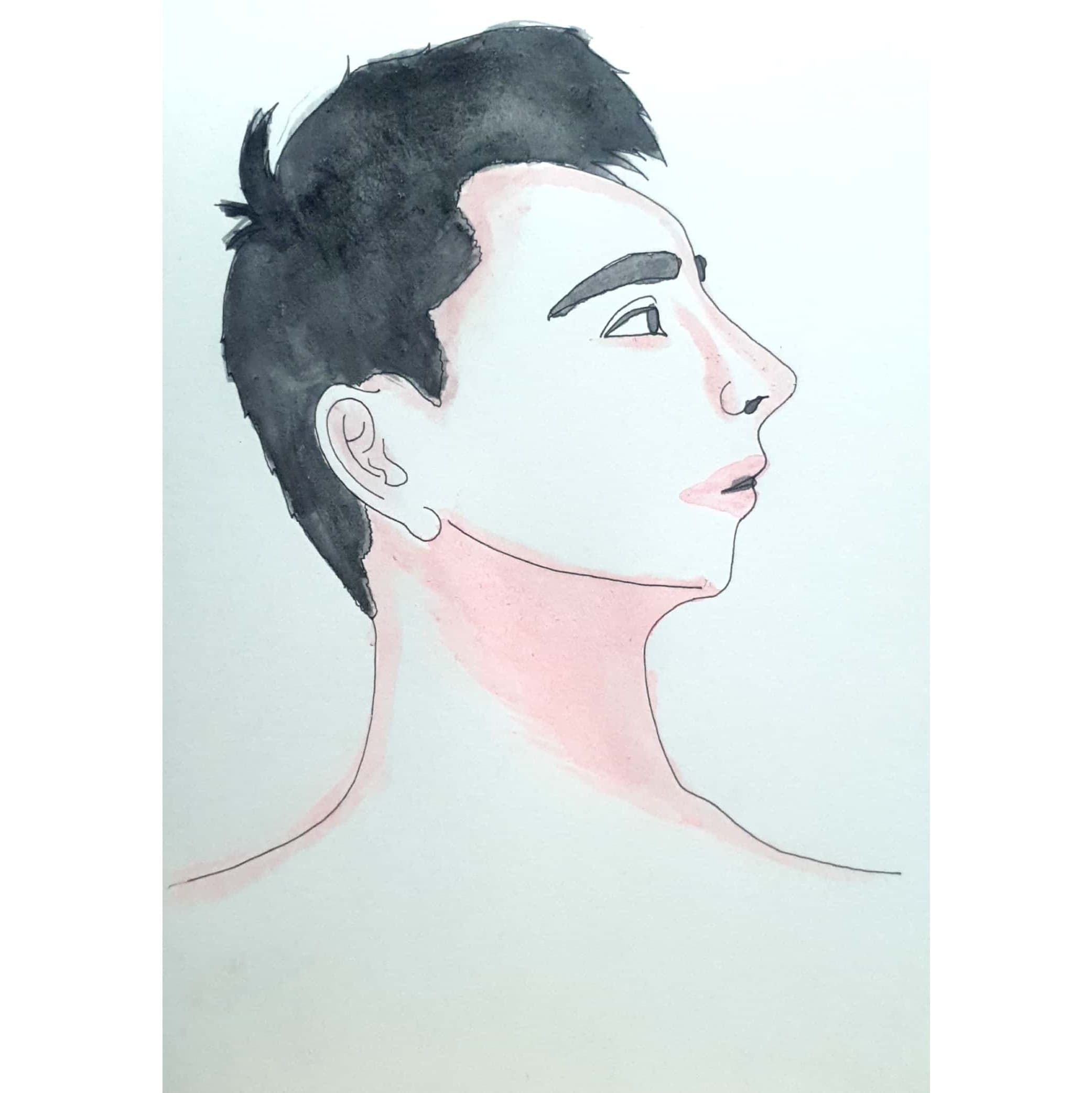  Side View 옆모습 / 일러스트 그림 드로잉 / 인물화 그리기