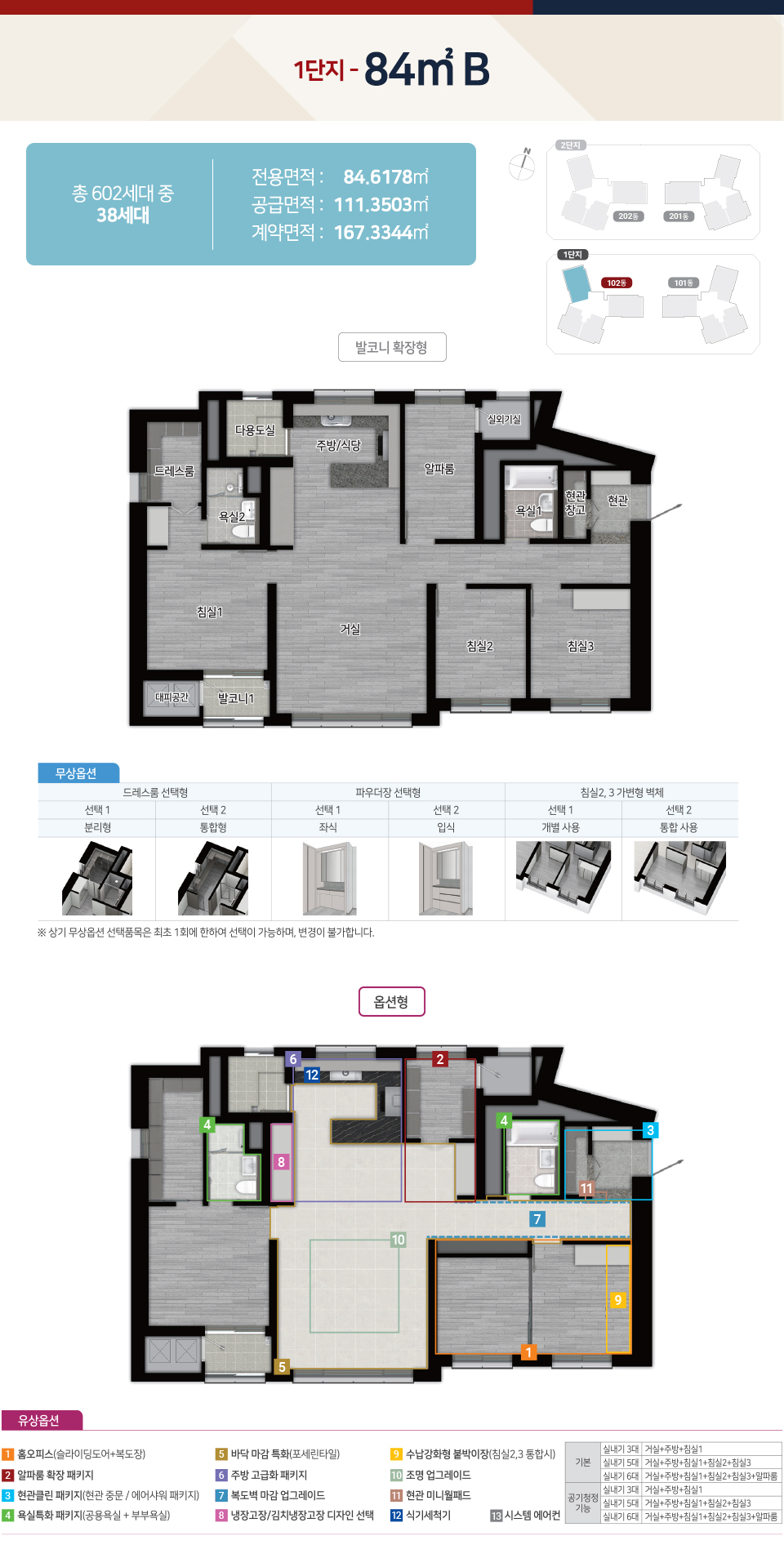 힐스테이트 문수로 센트럴 1단지 84B