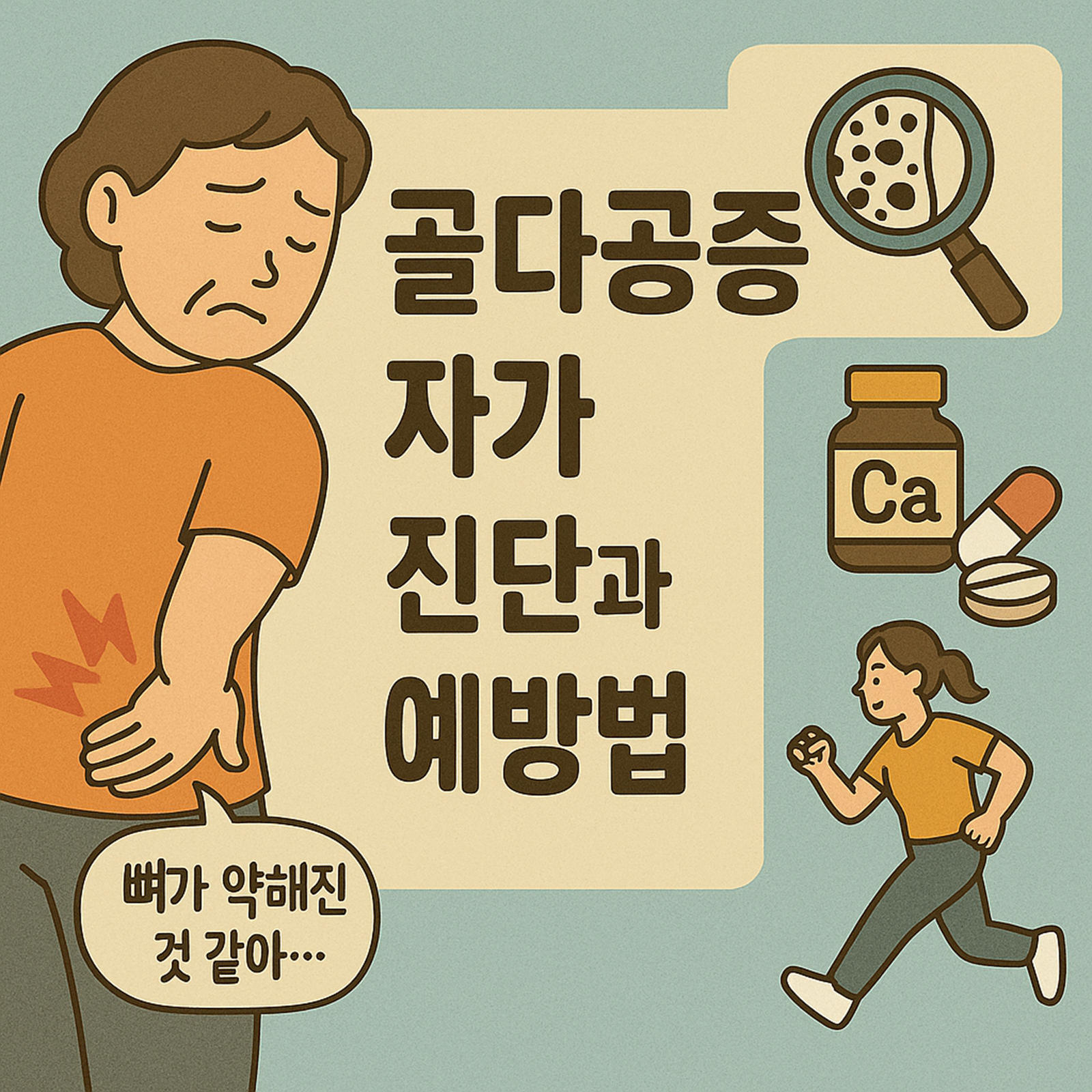 골다공증 자가 진단과 예방법