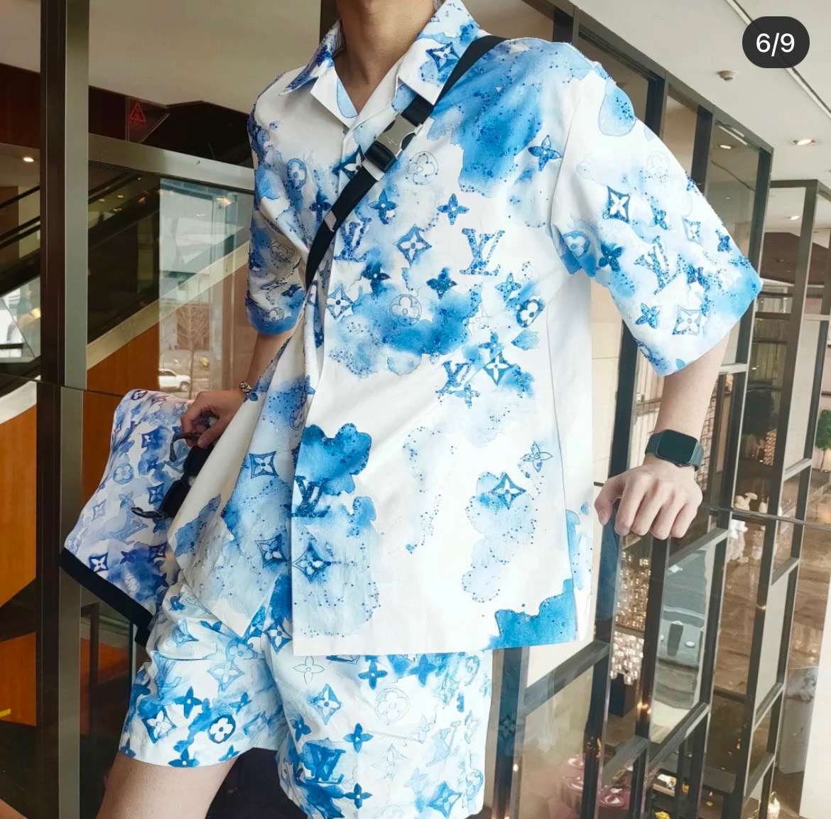  [LOUIS VUITTON] 루이비통 잉크 워터컬러 쇼츠 반바지 1A8QW0