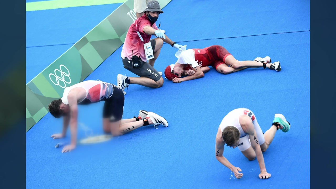  철인들이 무더위에 구토?..."日, 날씨 거짓말"