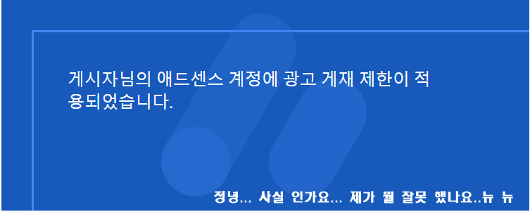  Nice PaPa와 리뷰[구글 애드 센스 승인 후 "표시할 수 있는 광고의 수가 제한되었습니다." /구글 애드 센스 정책 사항  공부/이의 제기