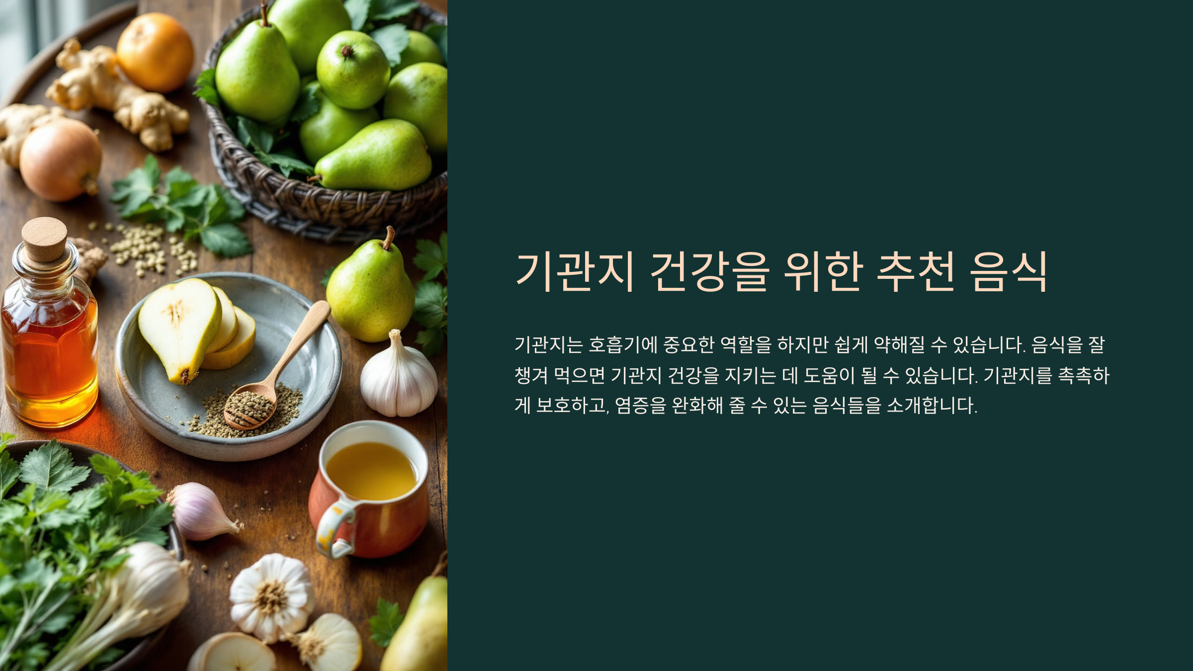 기관지 건강을 위한 추천 음식