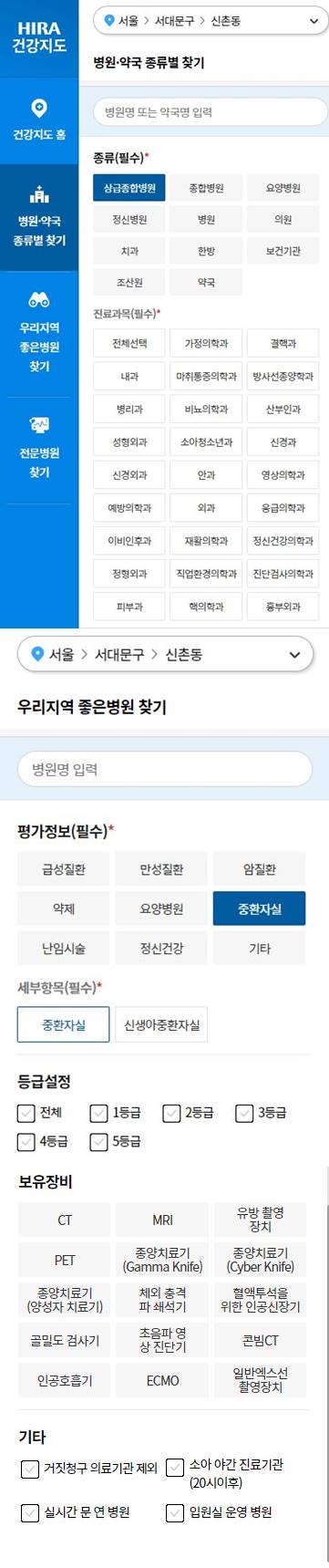 심평원 병원 고르기-사진