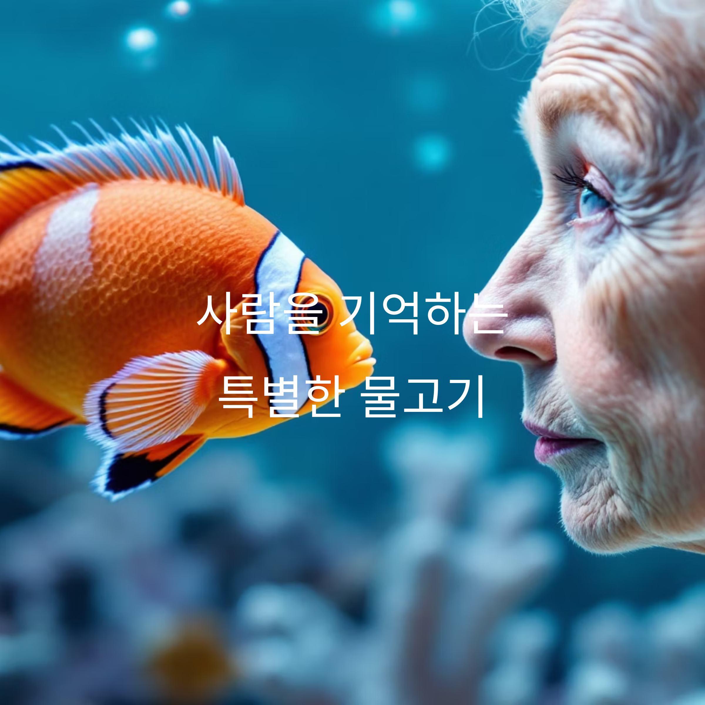 혹돔 '요리코'와 인간의 특별한 교감을 소개하는 이미지