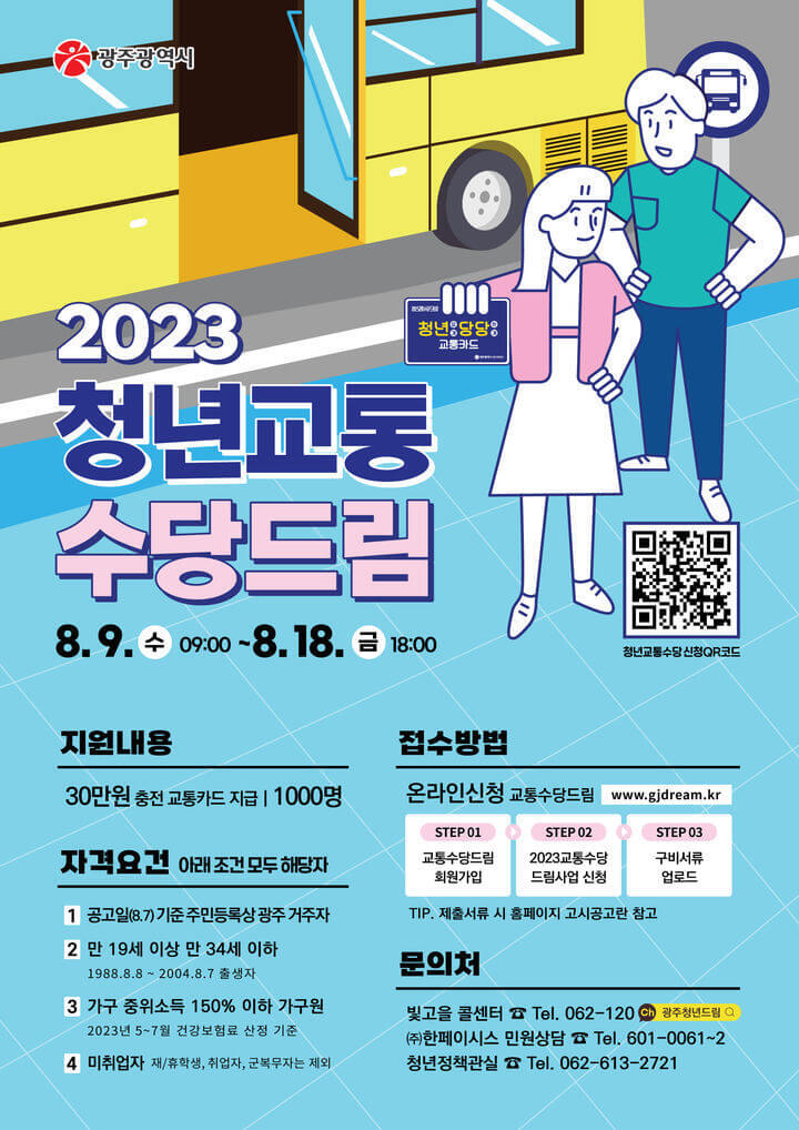 2023 청년교통 수당드림 신청방법및 자격요건&#44; 접수방법&#44; 문의 썸네일