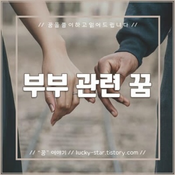  【꿈해몽/꿈풀이】 부부(배우자) 관련 꿈