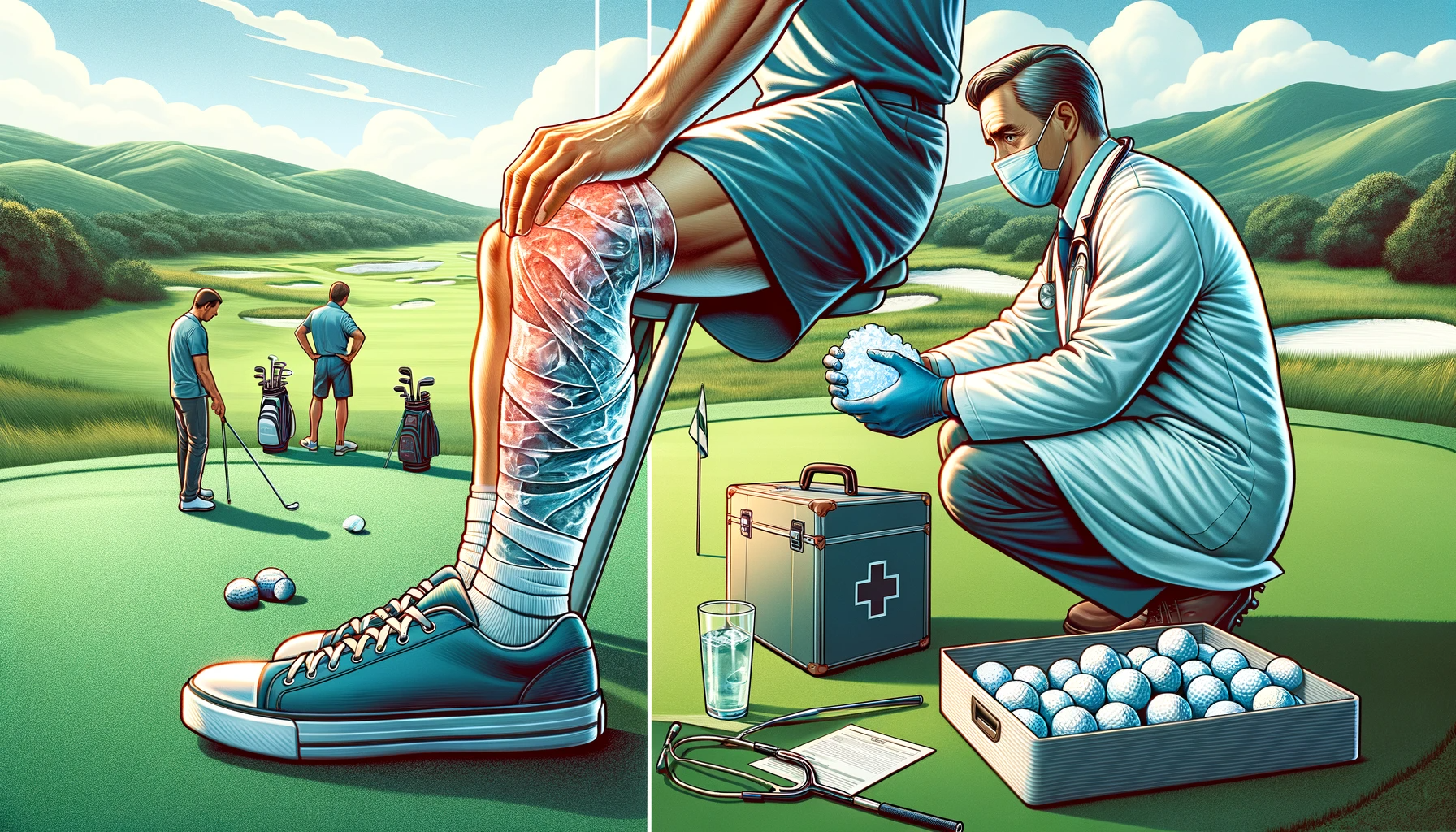 골프에서의 부상 예방과 관리: 스윙 기술&#44; 클럽 피팅&#44; 신체 체크포인트 - 부상 발생 시 조치