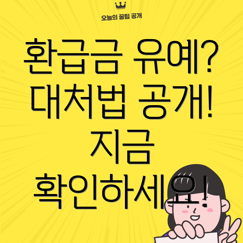 홈택스 환급금 지급일 유예