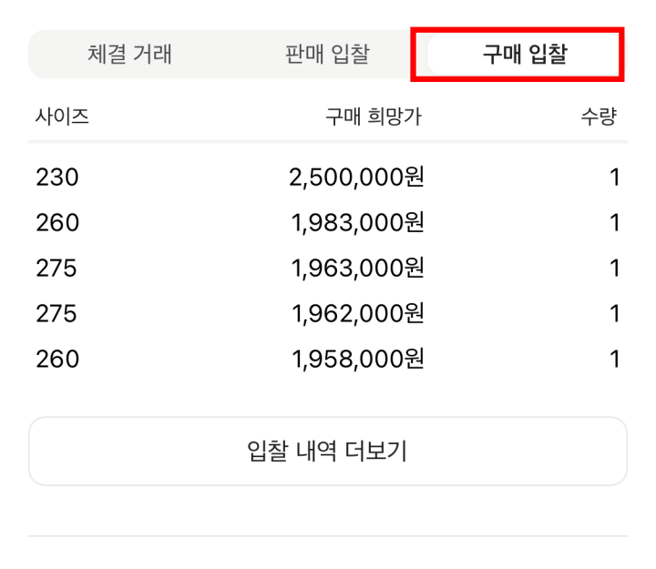 구매입찰내역