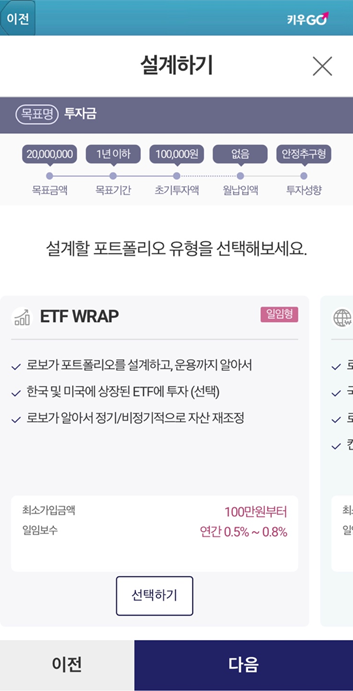 키움증권 키우GO와 로보아, 두바이저 이벤트에 대해 AI자산관리서비스 6
