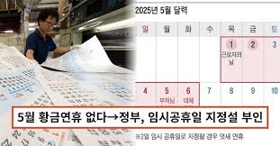 2025년 대체공휴일 총정리-과연될까?