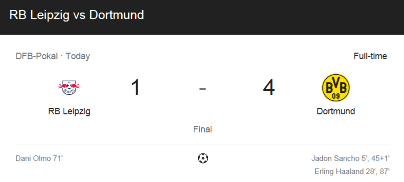  라이프치히 대 도르트문트 경기 (2020 ~ 2021 DFB 포칼 결승전 하이라이트)