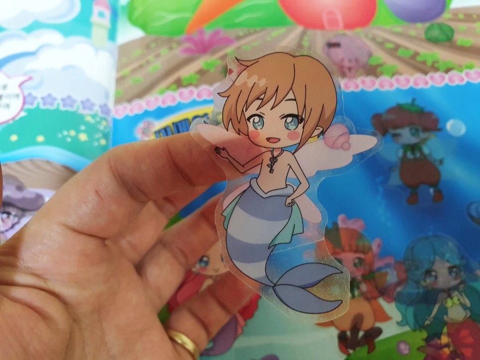 인형 옷 입히기 스티커 놀이 아기 스티커 코디북을 이용한 인형 19