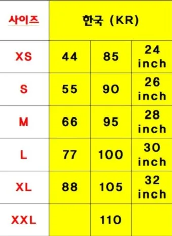 허리사이즈표 남자 여자 허리둘레 재는 방법_15