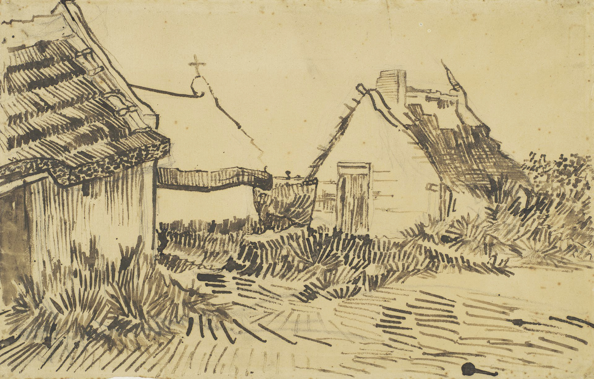 생 마리(Saintes- Maries) 바다로 간 고흐, 1888.06