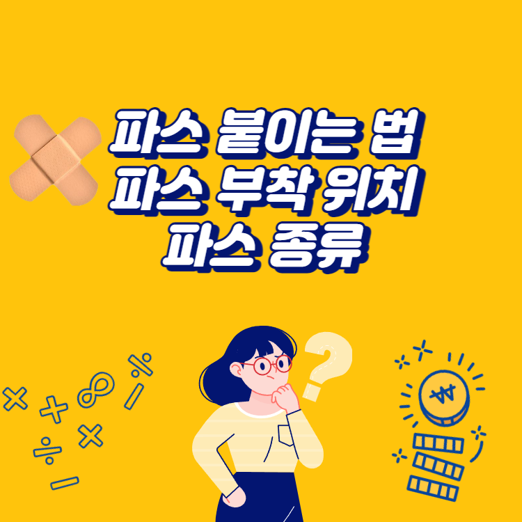 생활수칙 - 패취 붙이는 방법, 붙이는 위치, 패취의 종류 1
