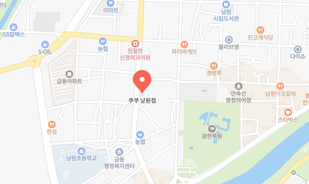 쿠쿠 남원점 위치 이미지