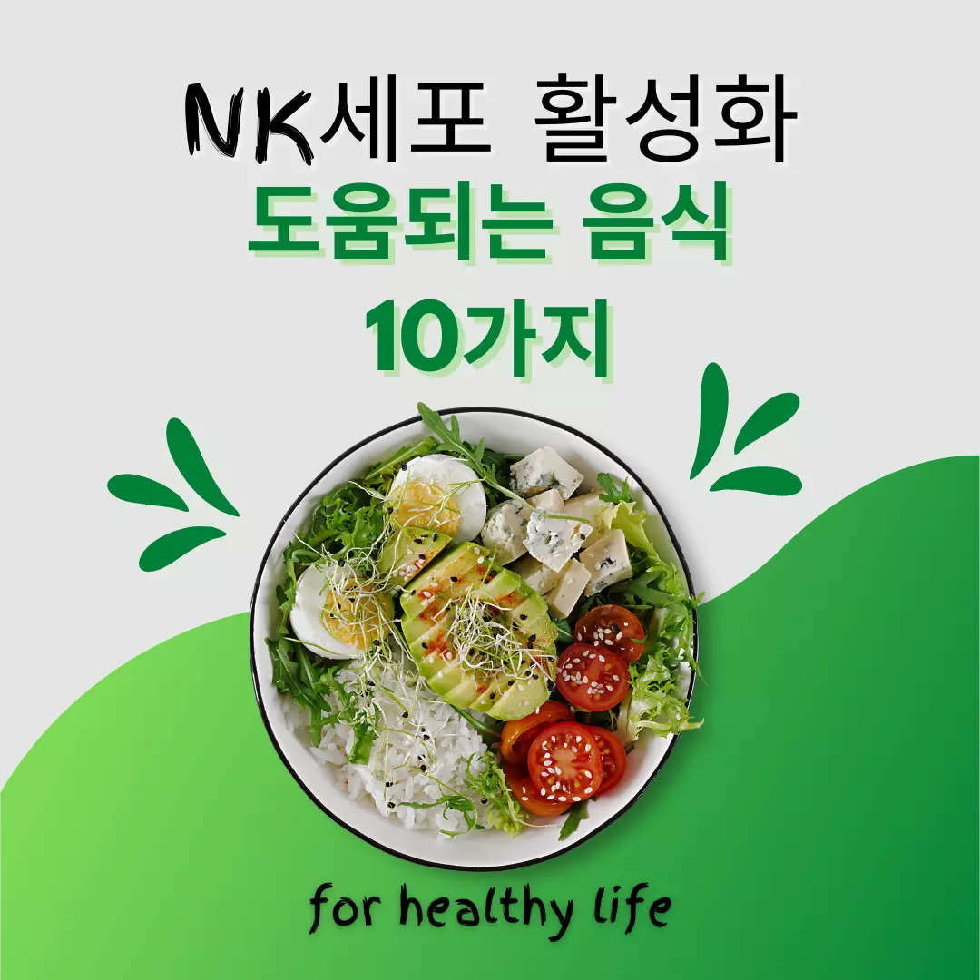  NK세포 음식 및 역할 정보 완벽 정리 - 면역력 높이는 NK세포 활성화 음식 10가지