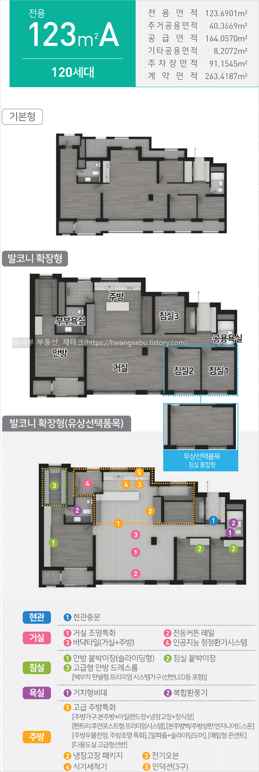 도안 우미린 트리쉐이드 123A 평면도