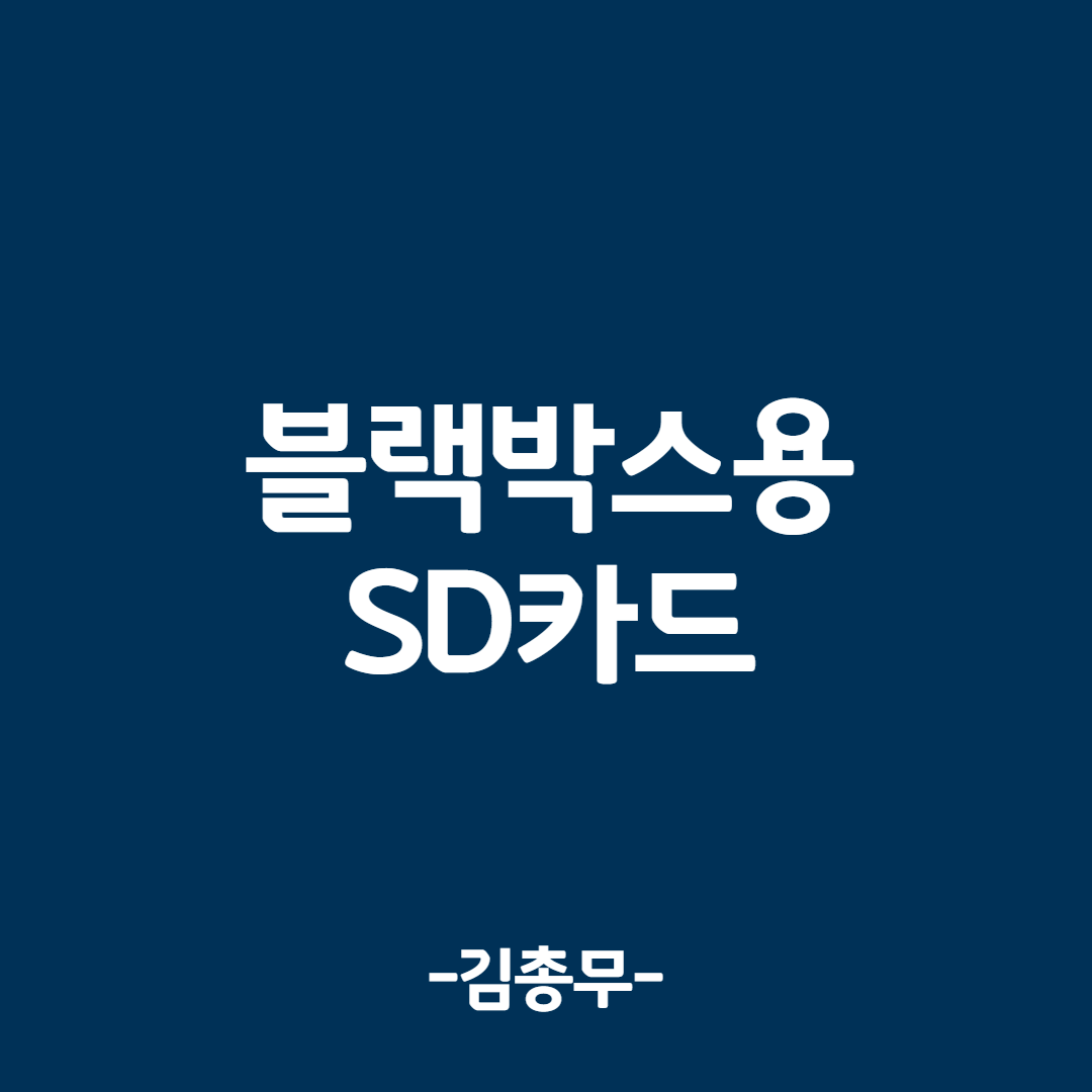 블랙박스용 SD 카드 고르는법, 유효기간::사장님 창업 매뉴얼 블랙박스용 Sd 카드 고르는법, 유효기간::사장님 창업 매뉴얼