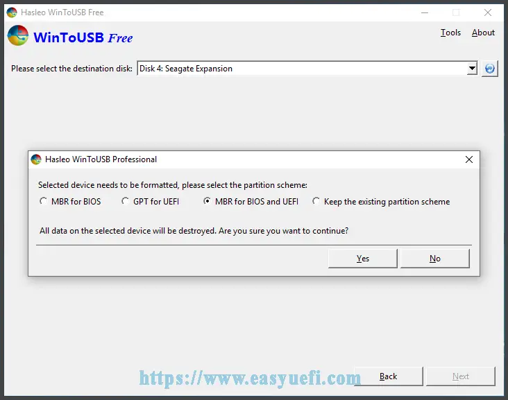 Windows 설치 USB 생성기 5단계
