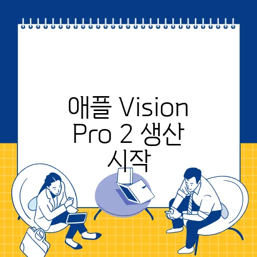 애플 Vision Pro 2 생산 시작, 2025년 말 출시 가능성 높아져!