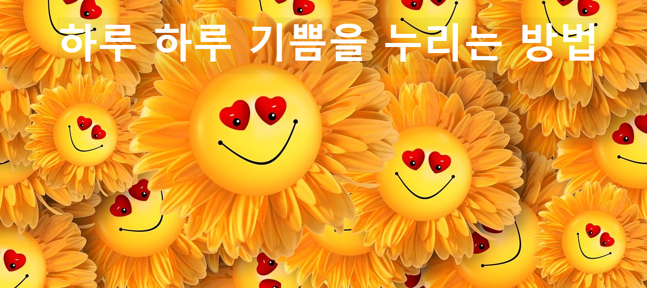 하루 하루 기쁨을 누리는 방법