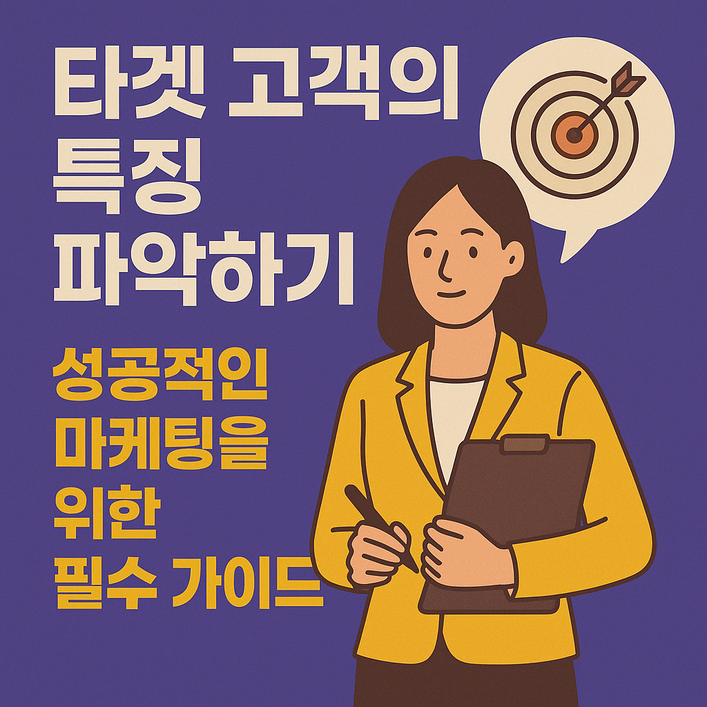 타겟 고객의 특징 파악하기 성공적인 마케팅을 위한 필수 가이드