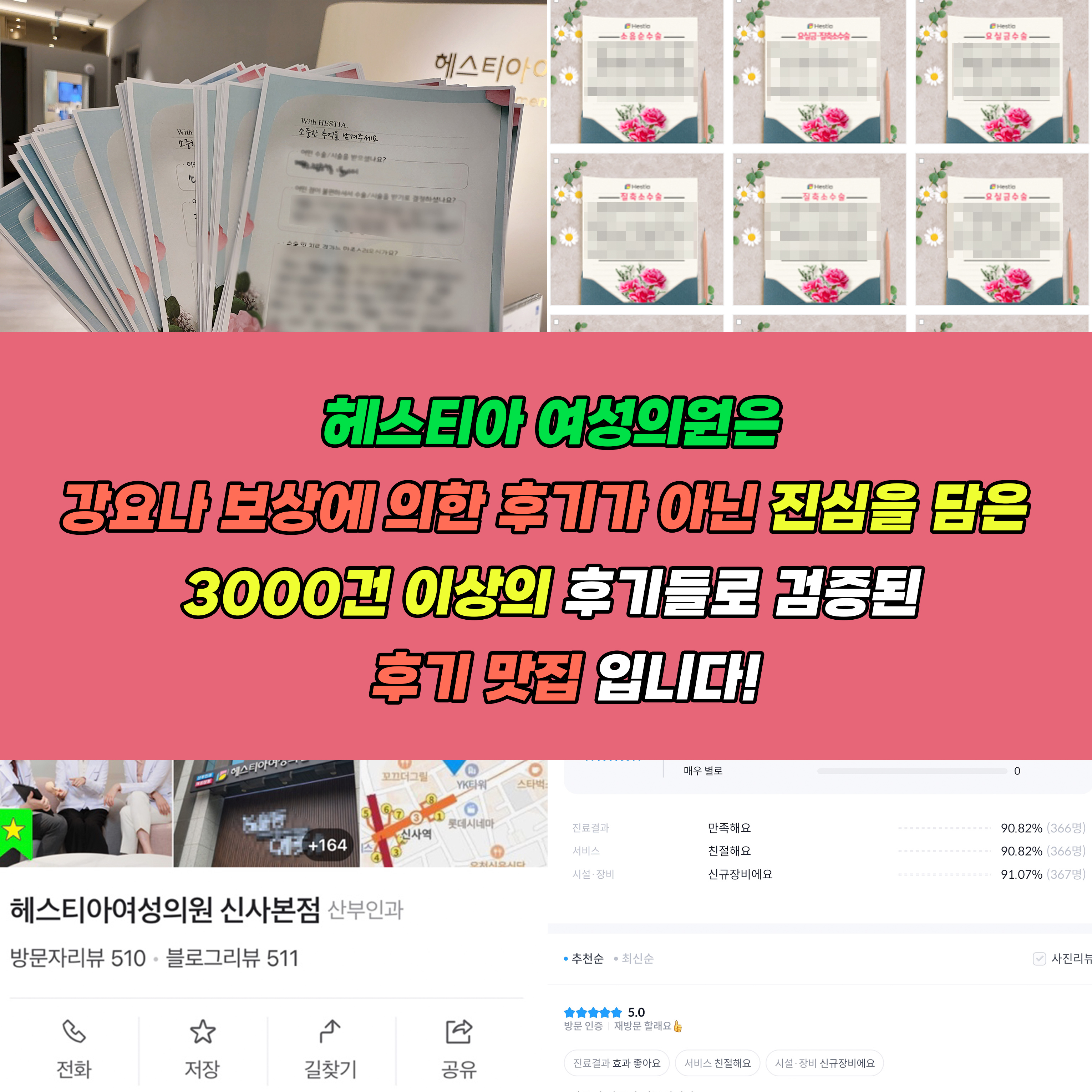 헤스티아여성의원 3000건 이상의 후기들로 검증된 후기 맛집