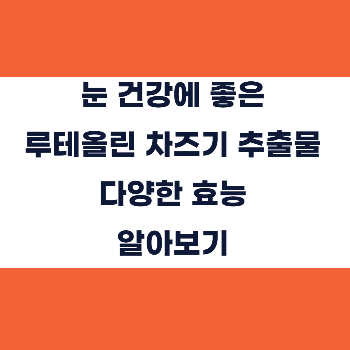 눈 건강 눈의 피로에 좋은 루테올린 차즈기 추출물 효능 부작용 알아보기