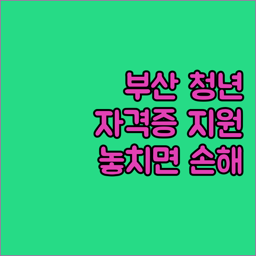 부산 서구 청년이라면 무조건 신청! 