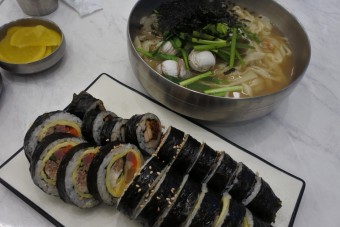달걀김밥 매콤오징어김밥