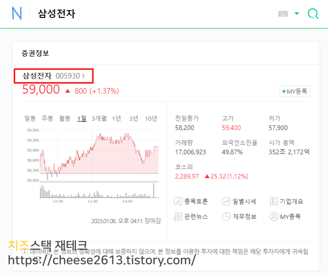 네이버 재무제표